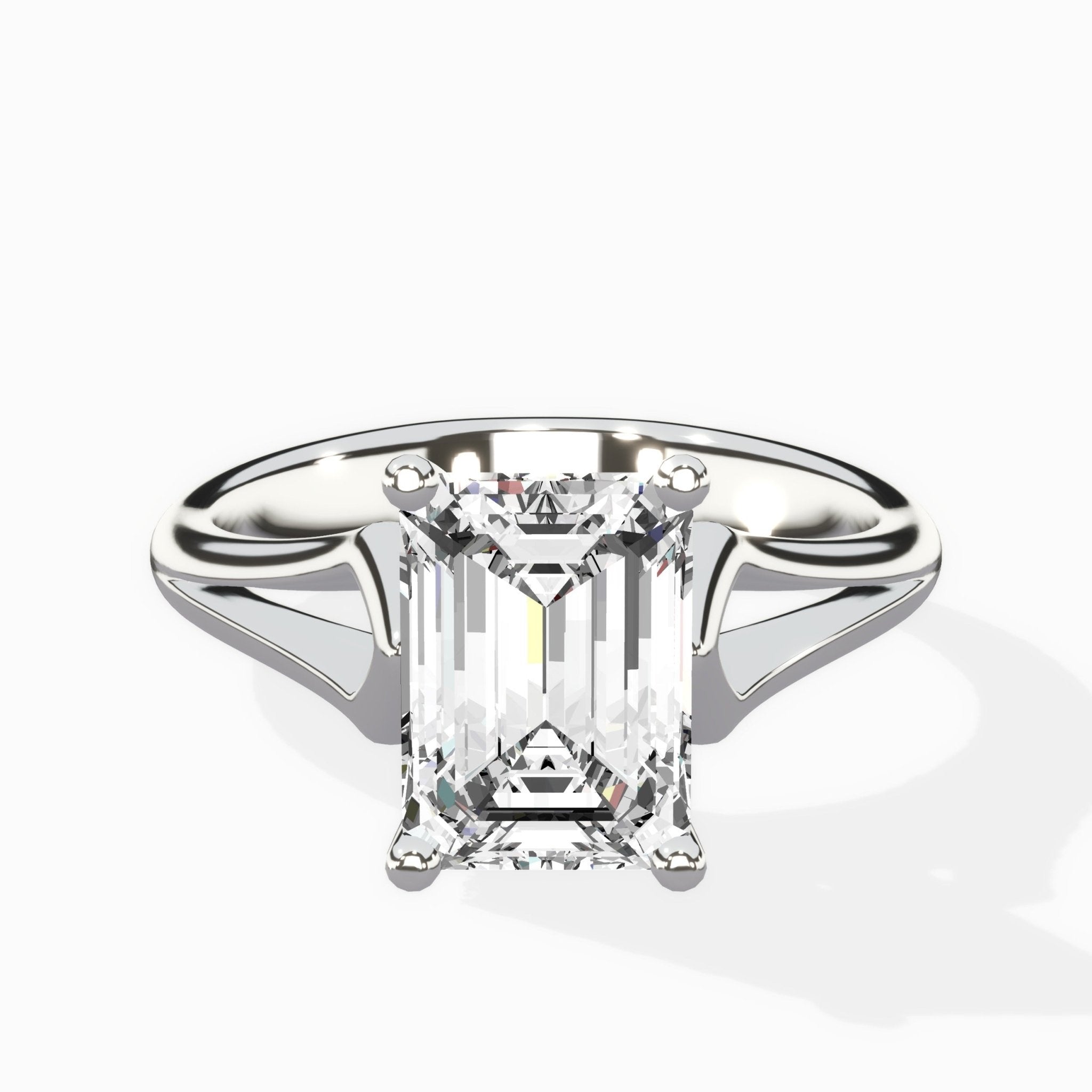 Cathedral Arch Solitaire Ring Engagement Ring - The Better Diamonds