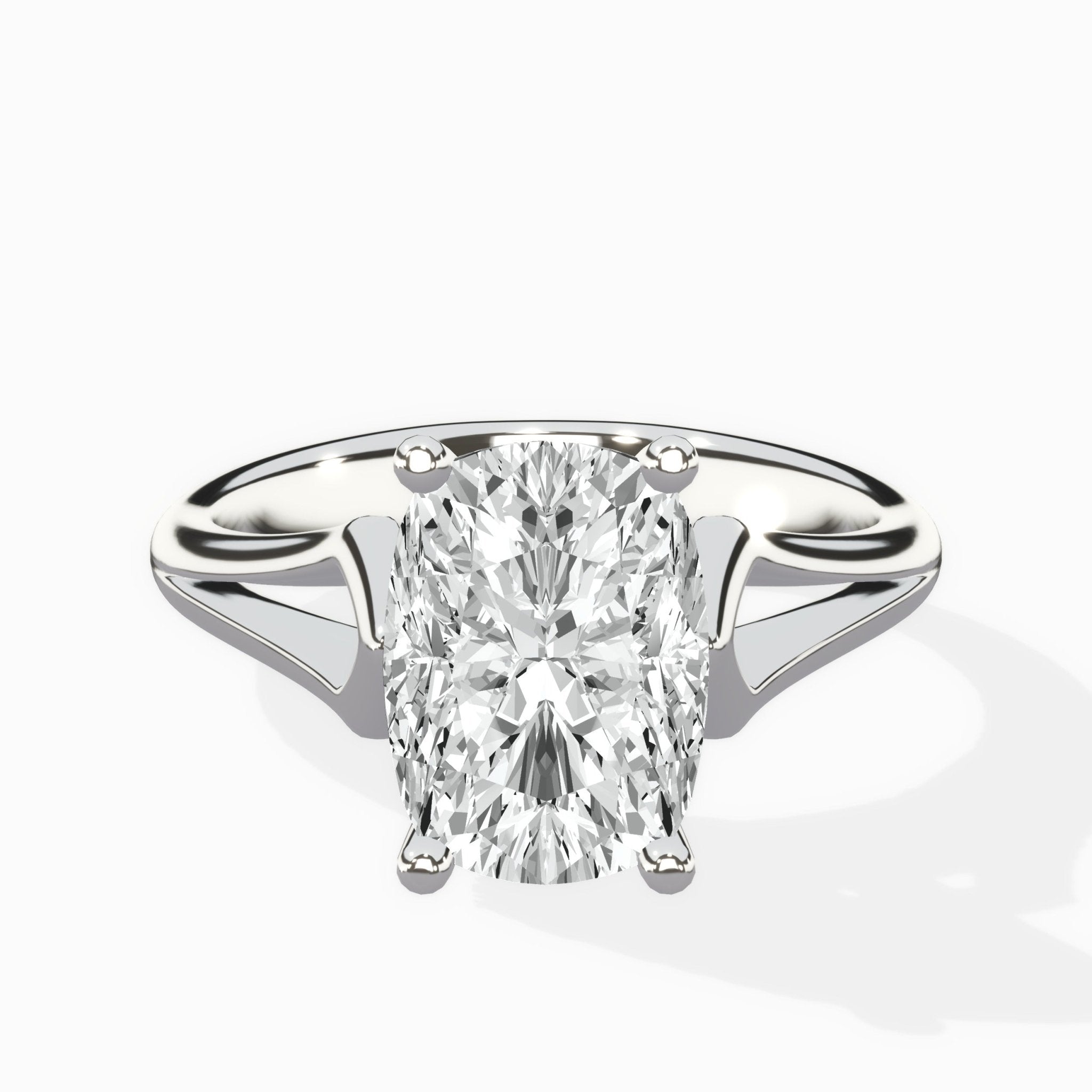 Cathedral Arch Solitaire Ring Engagement Ring - The Better Diamonds