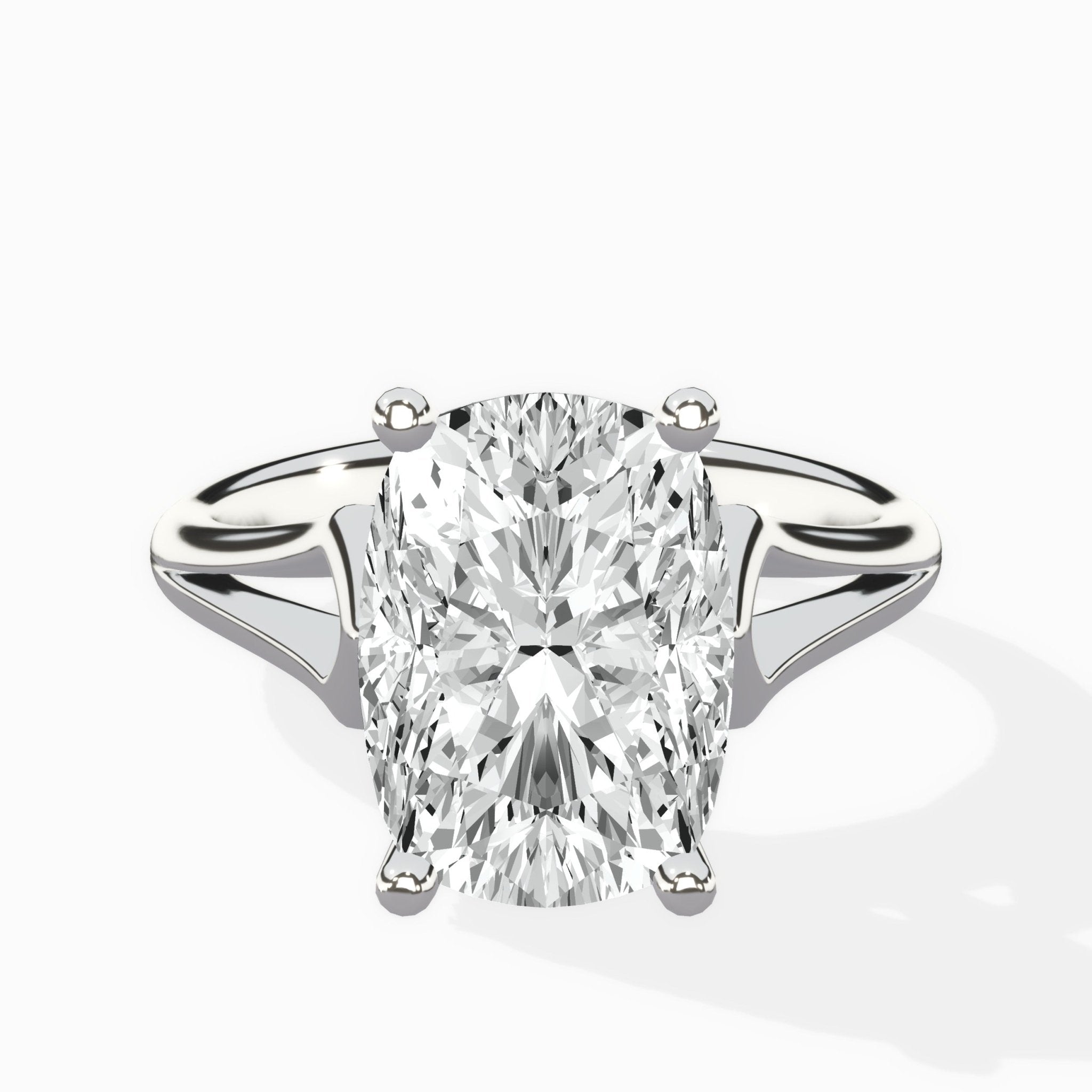 Cathedral Arch Solitaire Ring Engagement Ring - The Better Diamonds