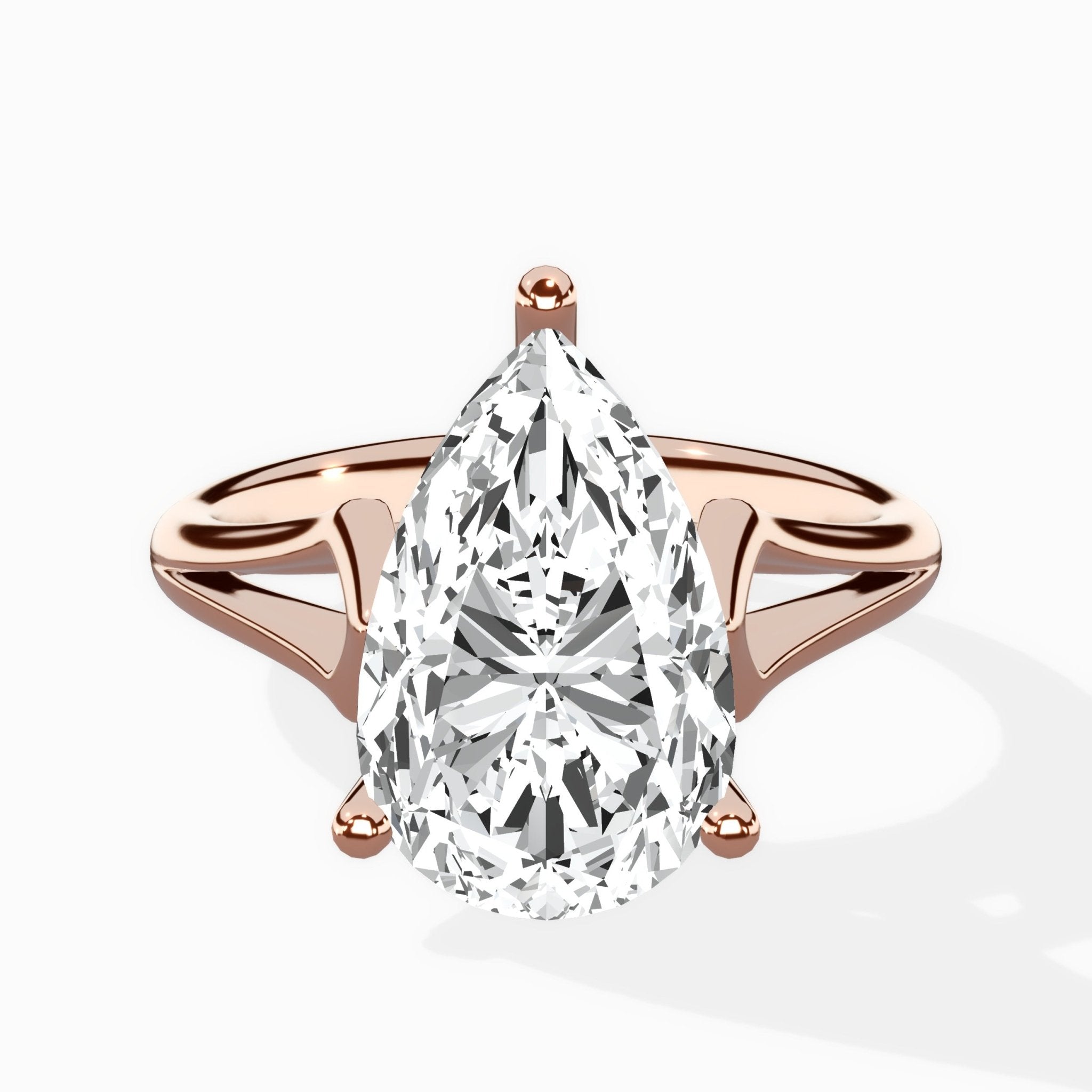 Cathedral Arch Solitaire Ring Engagement Ring - The Better Diamonds