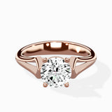 Cathedral Arch Solitaire Ring Engagement Ring - The Better Diamonds