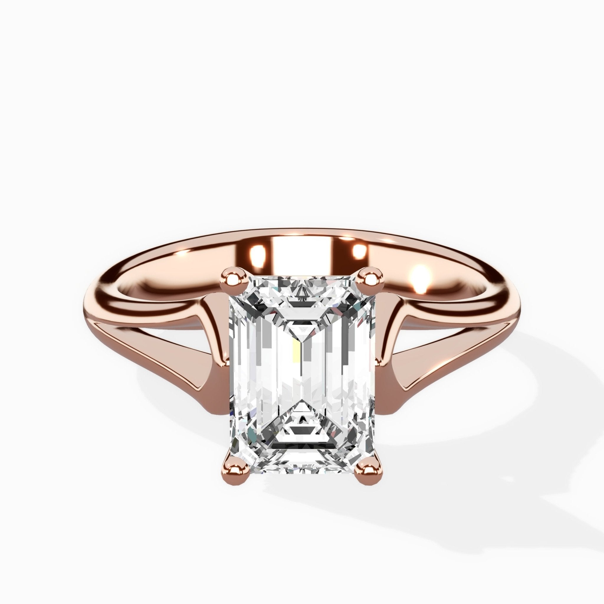 Cathedral Arch Solitaire Ring Engagement Ring - The Better Diamonds