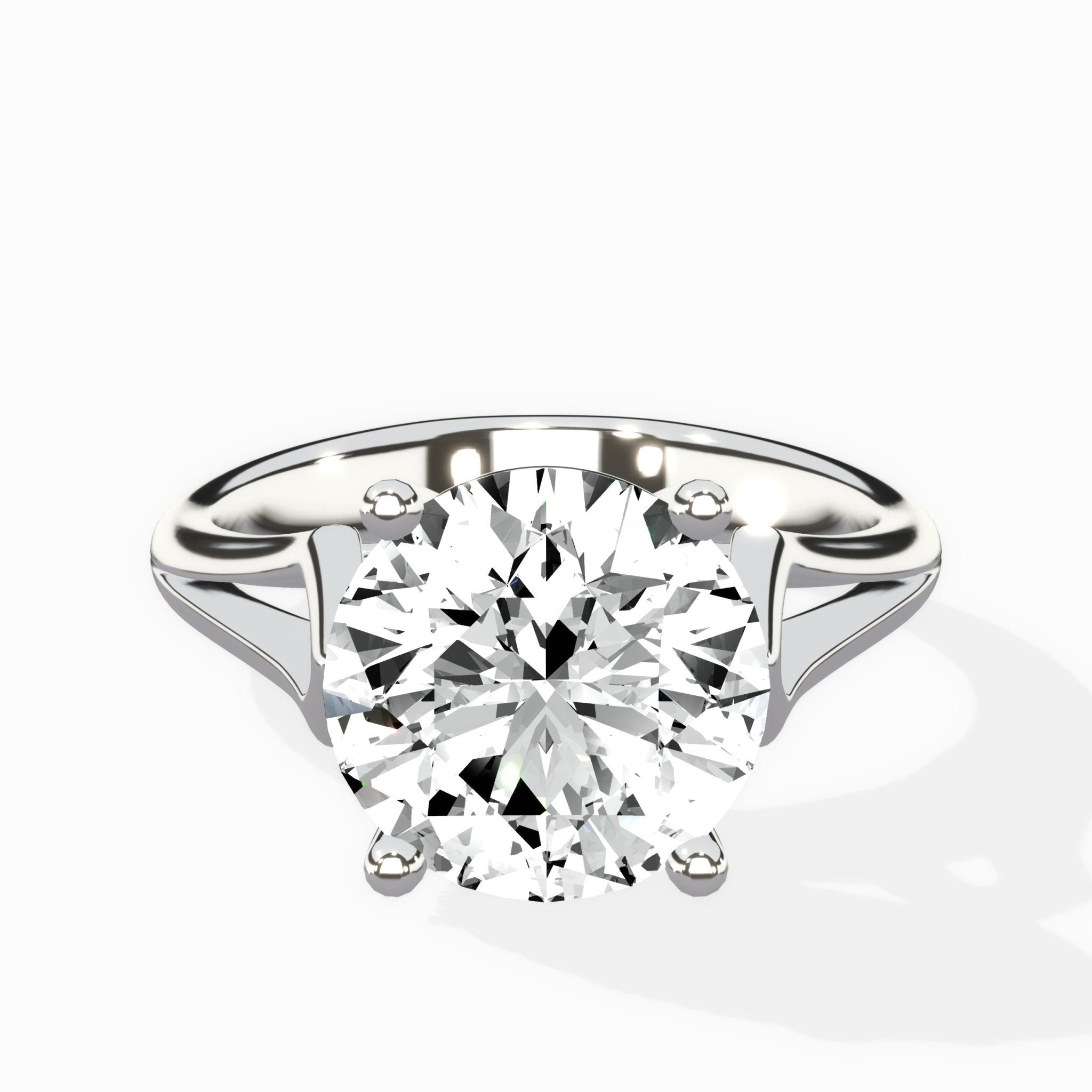 Cathedral Arch Solitaire Ring Engagement Ring - The Better Diamonds