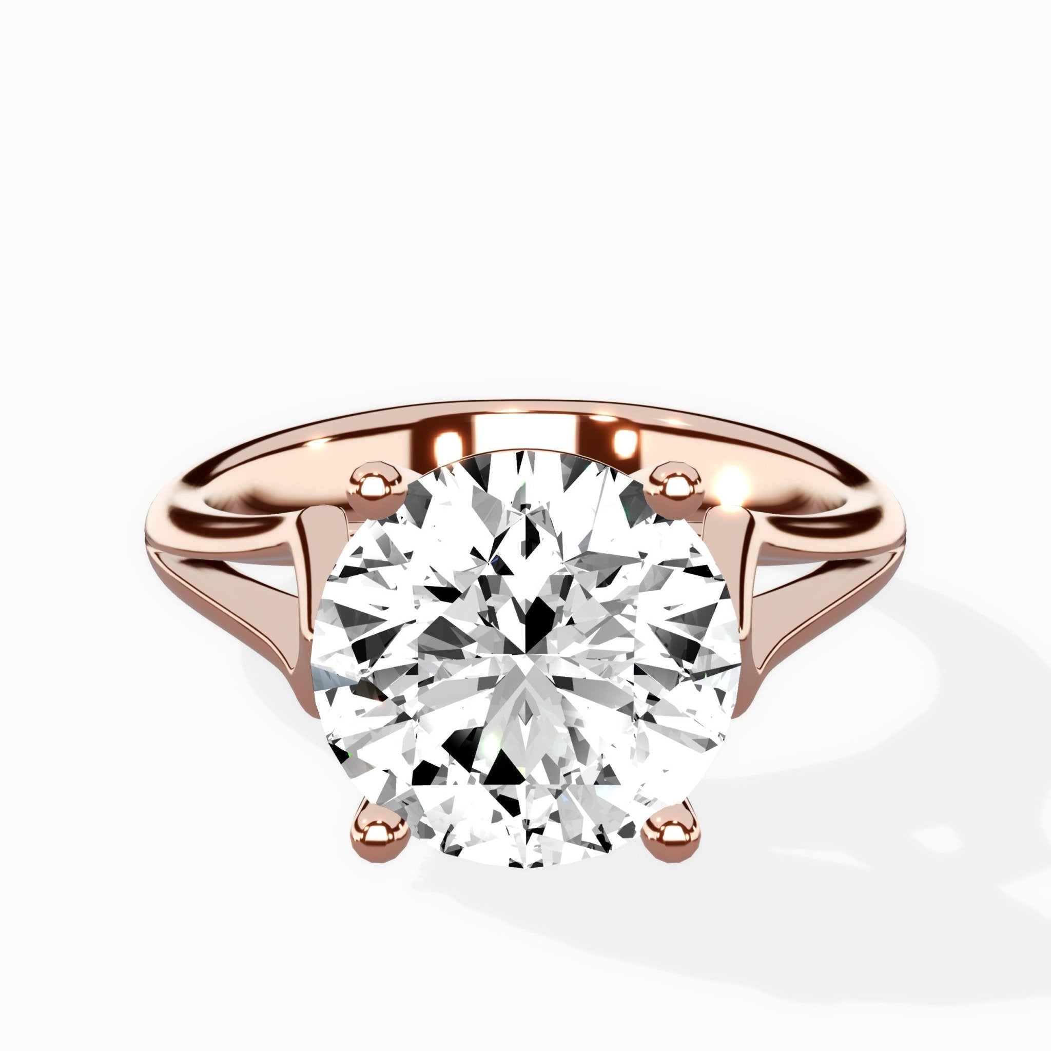 Cathedral Arch Solitaire Ring Engagement Ring - The Better Diamonds
