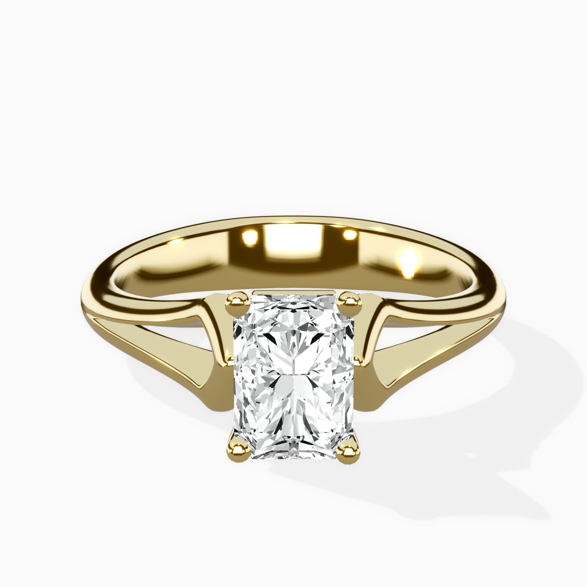 Cathedral Arch Solitaire Ring Engagement Ring - The Better Diamonds