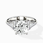 Cathedral Arch Solitaire Ring Engagement Ring - The Better Diamonds