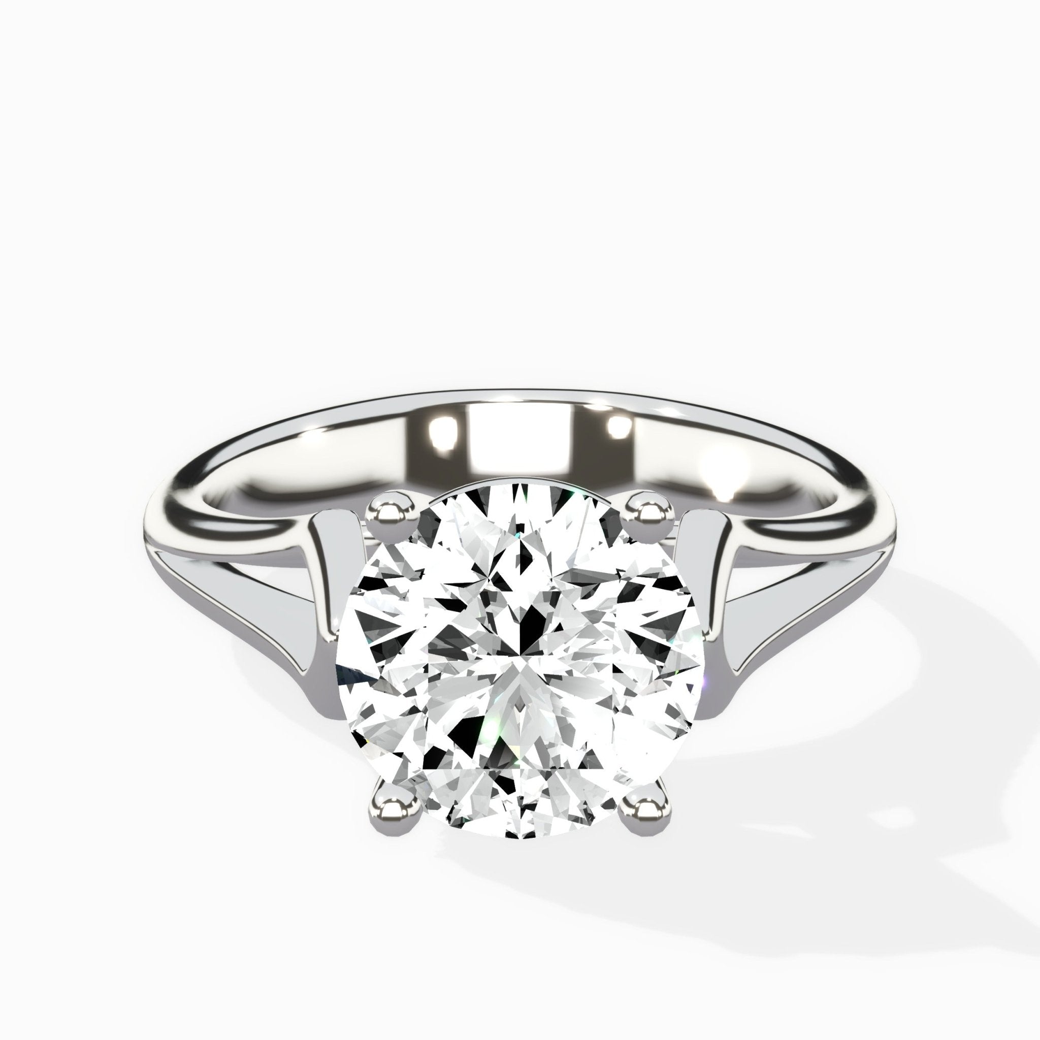Cathedral Arch Solitaire Ring Engagement Ring - The Better Diamonds