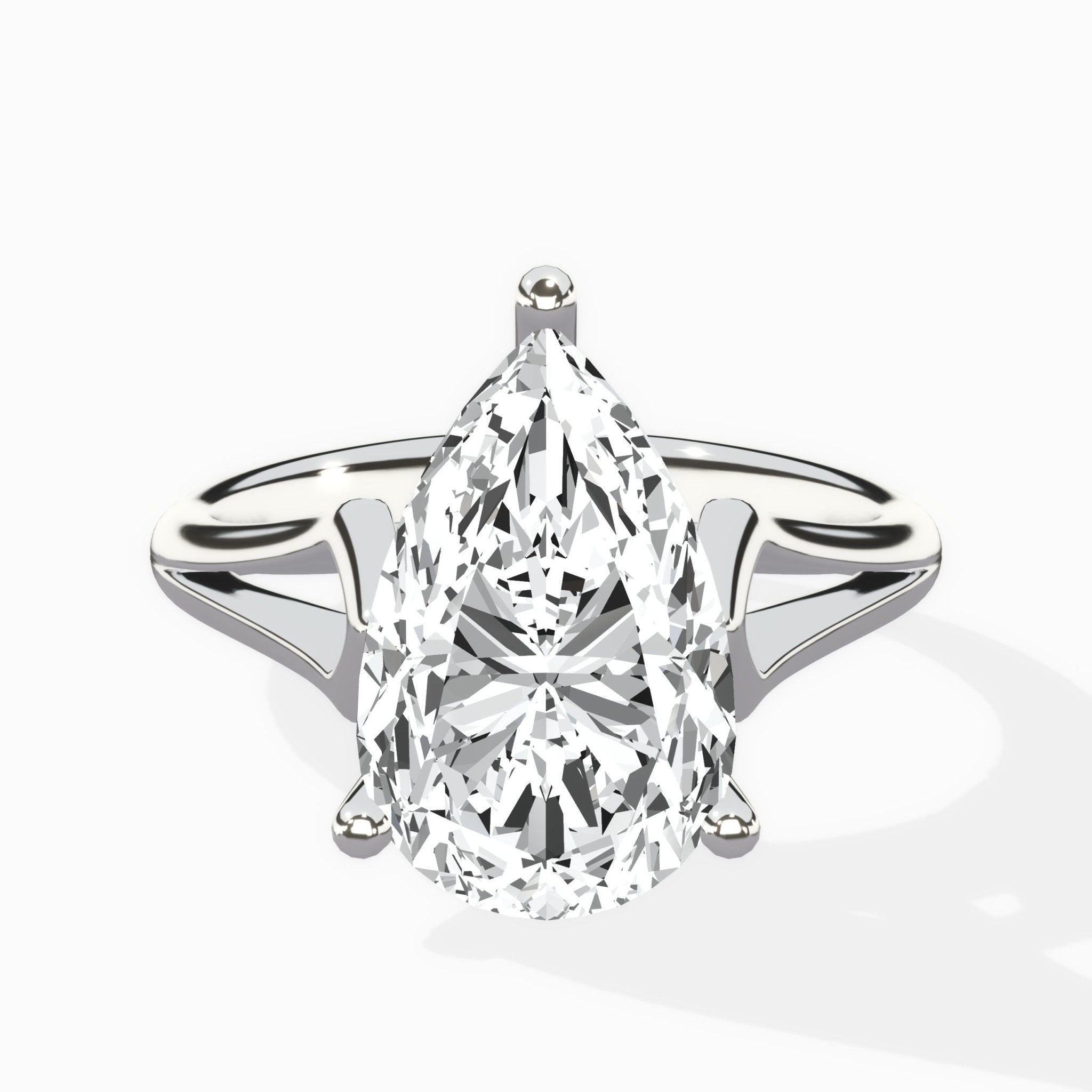Cathedral Arch Solitaire Ring Engagement Ring - The Better Diamonds