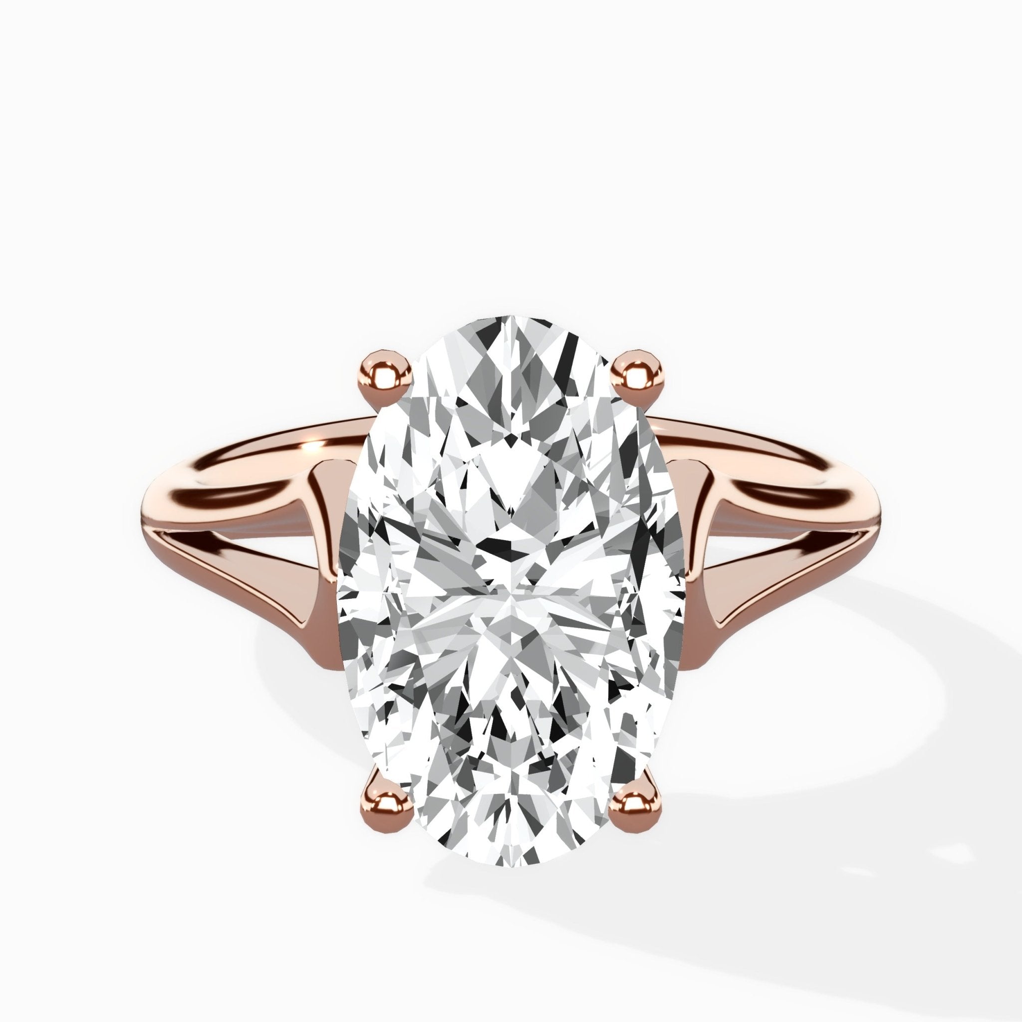Cathedral Arch Solitaire Ring Engagement Ring - The Better Diamonds