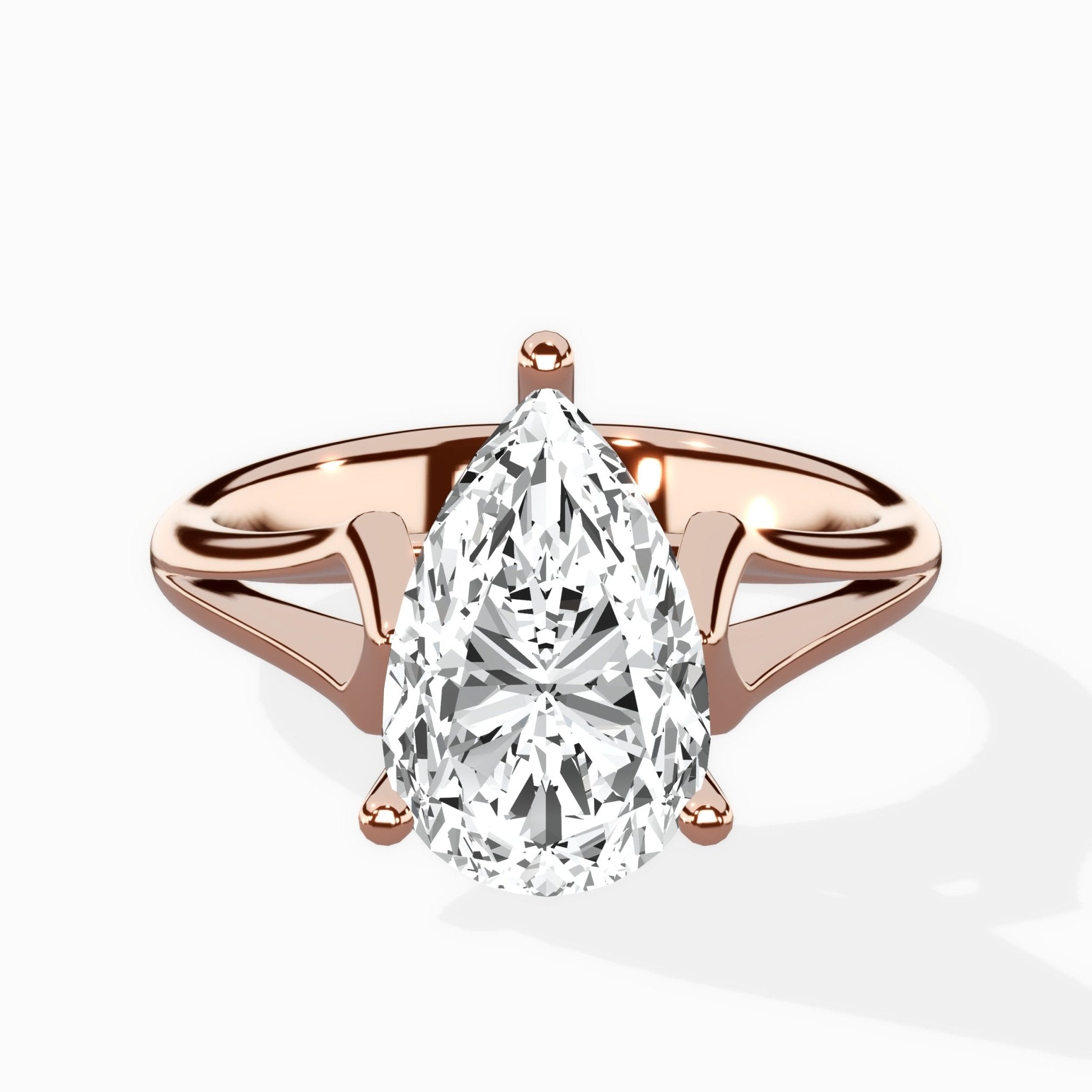 Cathedral Arch Solitaire Ring Engagement Ring - The Better Diamonds
