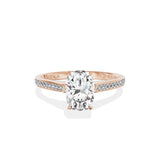 Channel Set Solitaire Engagement Ring