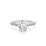 Channel Set Solitaire Engagement Ring