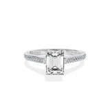 Channel Set Solitaire Engagement Ring