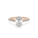 Channel Set Solitaire Engagement Ring