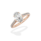 Channel Set Solitaire Engagement Ring