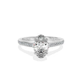 Channel Set Solitaire Engagement Ring