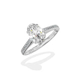 Channel Set Solitaire Engagement Ring