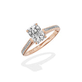 Channel Set Solitaire Engagement Ring