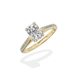 Channel Set Solitaire Engagement Ring