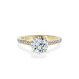 Channel Set Solitaire Engagement Ring