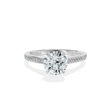 Channel Set Solitaire Engagement Ring