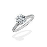 Channel Set Solitaire Engagement Ring