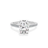 Channel Set Solitaire Engagement Ring