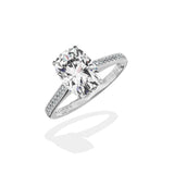 Channel Set Solitaire Engagement Ring