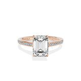 Channel Set Solitaire Engagement Ring