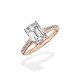 Channel Set Solitaire Engagement Ring