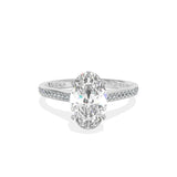 Channel Set Solitaire Engagement Ring