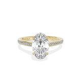 Channel Set Solitaire Engagement Ring