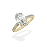 Channel Set Solitaire Engagement Ring