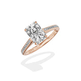 Channel Set Solitaire Engagement Ring