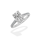 Channel Set Solitaire Engagement Ring