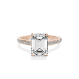 Channel Set Solitaire Engagement Ring