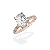 Channel Set Solitaire Engagement Ring