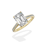 Channel Set Solitaire Engagement Ring