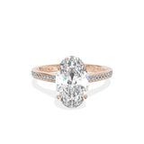 Channel Set Solitaire Engagement Ring