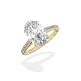 Channel Set Solitaire Engagement Ring