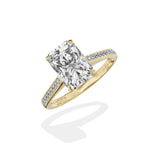 Channel Set Solitaire Engagement Ring