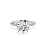 Channel Set Solitaire Engagement Ring