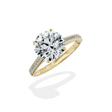 Channel Set Solitaire Engagement Ring