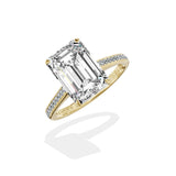 Channel Set Solitaire Engagement Ring