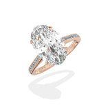 Channel Set Solitaire Engagement Ring