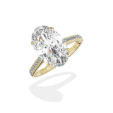 Channel Set Solitaire Engagement Ring