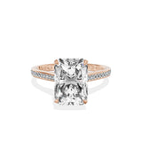 Channel Set Solitaire Engagement Ring