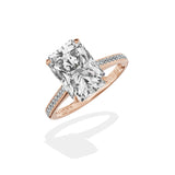 Channel Set Solitaire Engagement Ring