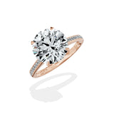 Channel Set Solitaire Engagement Ring