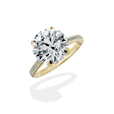 Channel Set Solitaire Engagement Ring